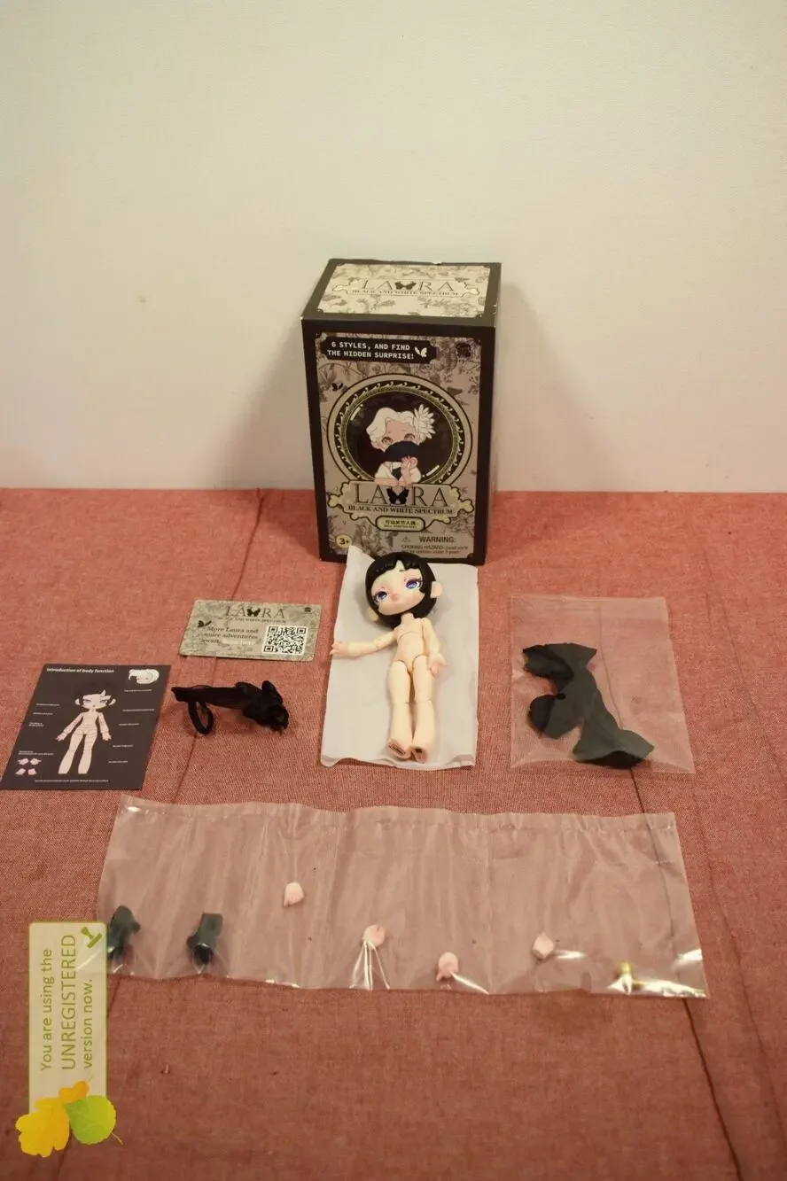 Laura Girl Black & White Spectrum Series Madame Butterfly Doll